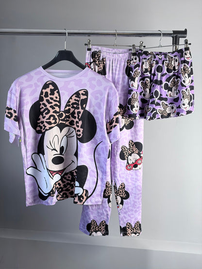 Lavender Chic – 3-delige Pyjamaset